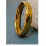 Premium Gold Tone Classic Band Ring