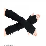 Arm Warmers for Women Long Fingerless Gloves Winter Knitted Arm Sleeves Fashion Wrist Warmers