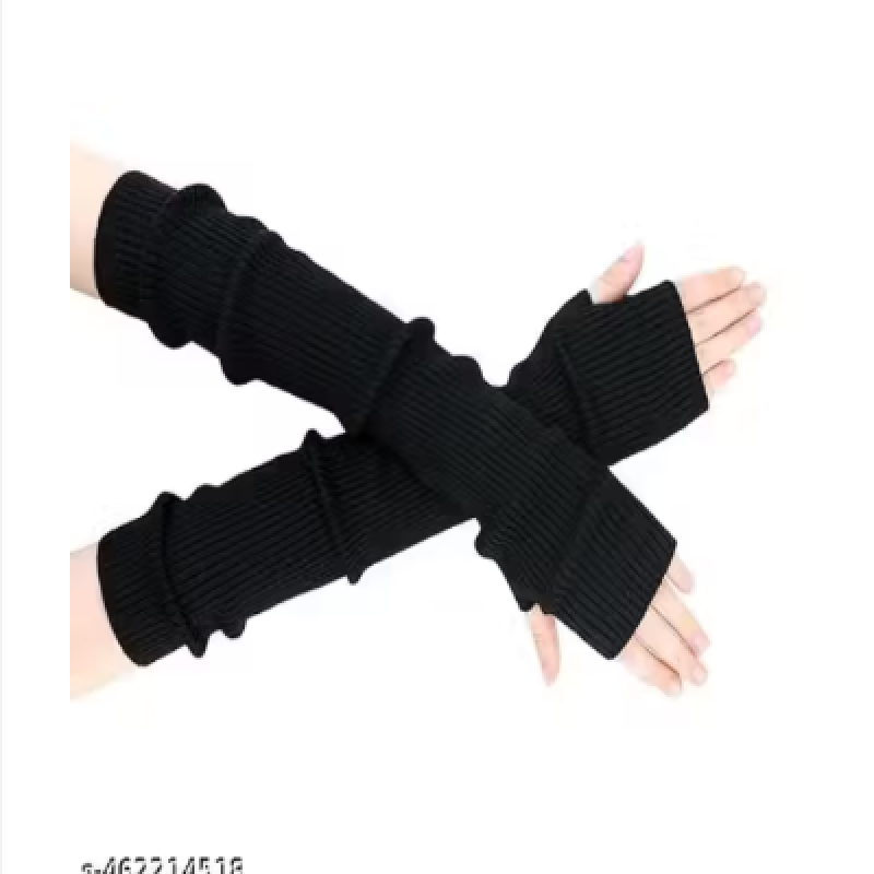 Arm Warmers for Women Long Fingerless Gloves Winter Knitted Arm Sleeves Fashion Wrist Warmers