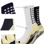Anti-Slip Rubber Grip socks for footballers, Thick Cushion Sports Socks for Running, Gym, Training