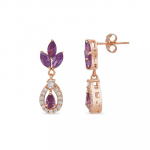 925 Sterling Silver Petals Luxe Rose Gold Plated Women's Jewelry Set