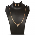 Rose Gold Plated AD Stone Jewellery Set for Women