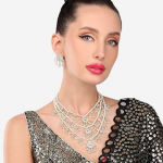 Ethnic Kundan & Pearls Multi Layers Bridal Necklace Set For Women