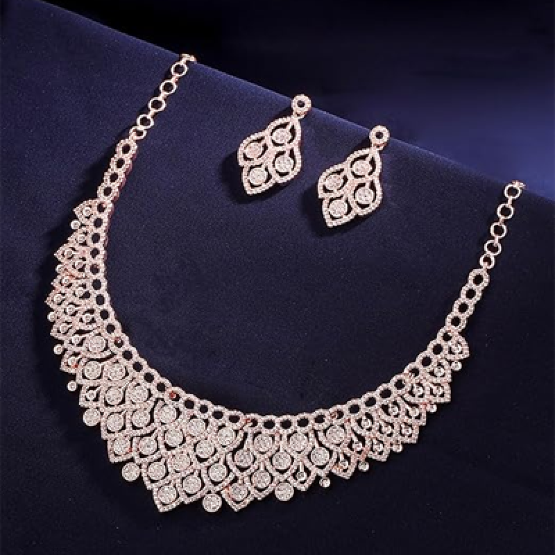 Jewellery Set for Women and Girls American Diamond Jewellery Set