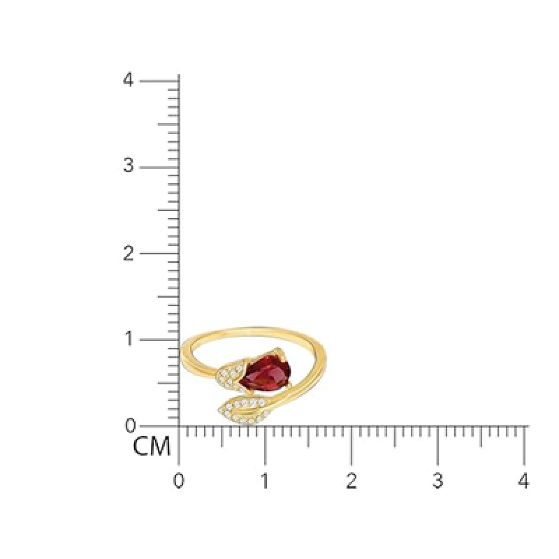 925 Silver Wine Twirling Petal Ring, Adjustable