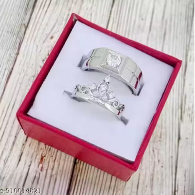 silver rings for couples
