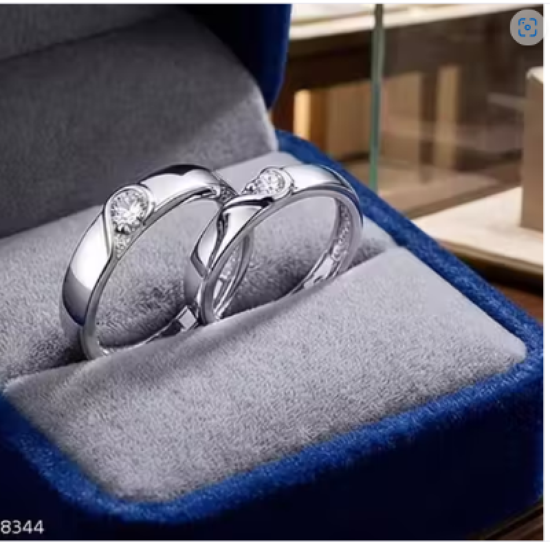 Couple heart ring set for men and women | Stylish couple ring set for men and women| Trending couple ring
