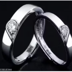 Couple heart ring set for men and women | Stylish couple ring set for men and women| Trending couple ring