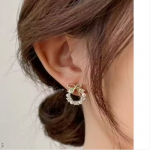 Eloria Combo Pack of 2 Korean Stud Earrings For Women And Girls
