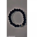 Crystal 8 mm Stone Bracelet with Hamsa Charm for Men and Women